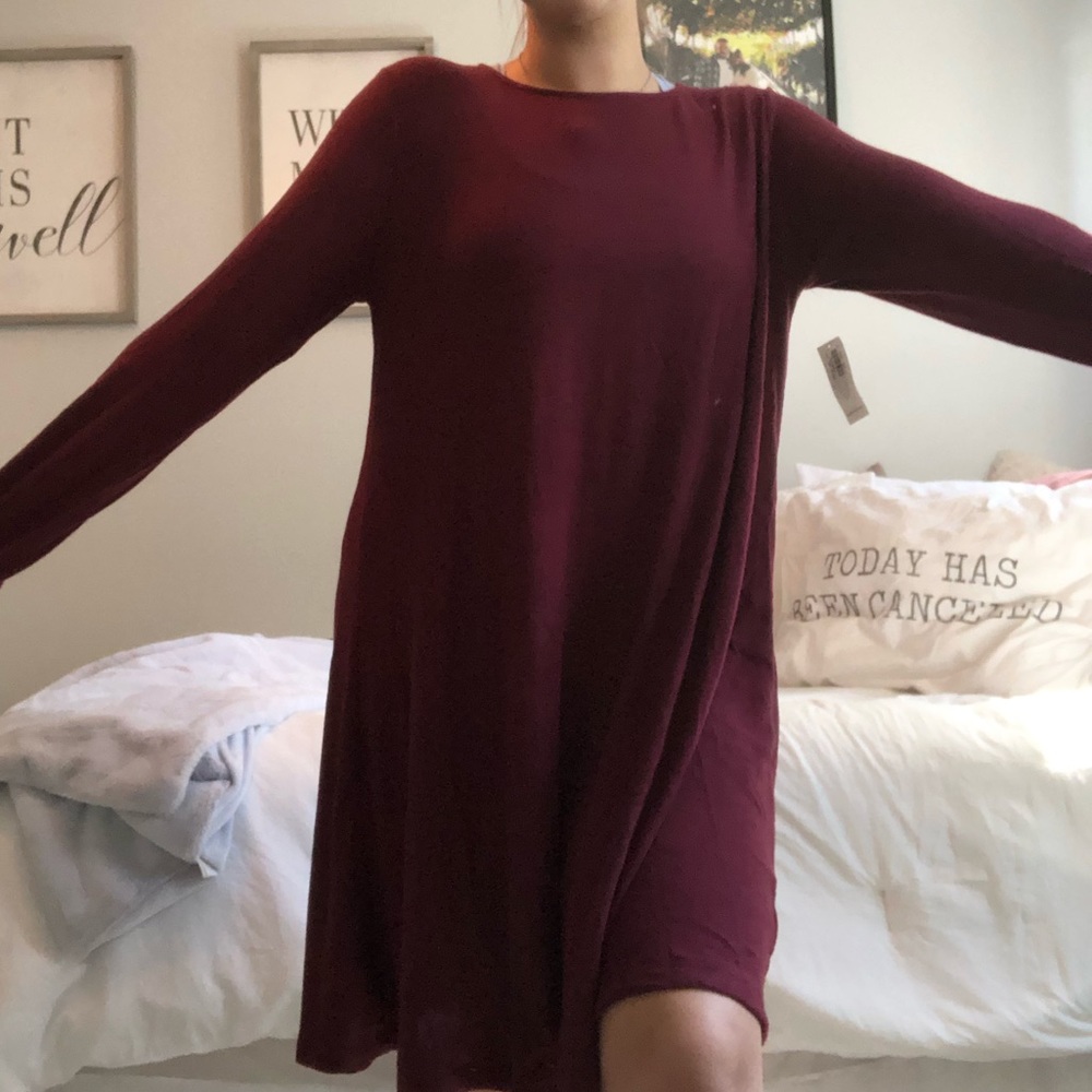 Long sleeve tshirt dress